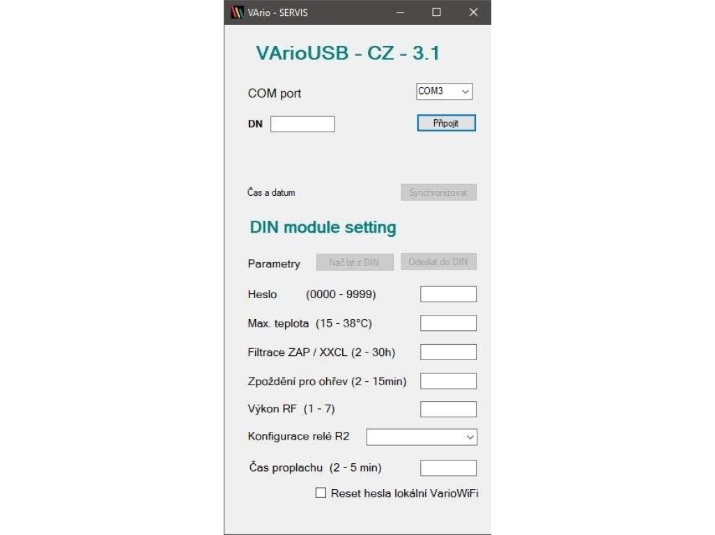 VArio - servisní modul