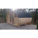 Oválná zahradní sauna