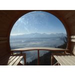 Oválná zahradní sauna