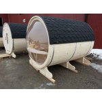 Oválná zahradní sauna