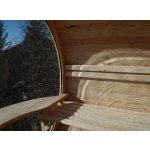 Oválná zahradní sauna