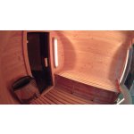 Oválná zahradní sauna