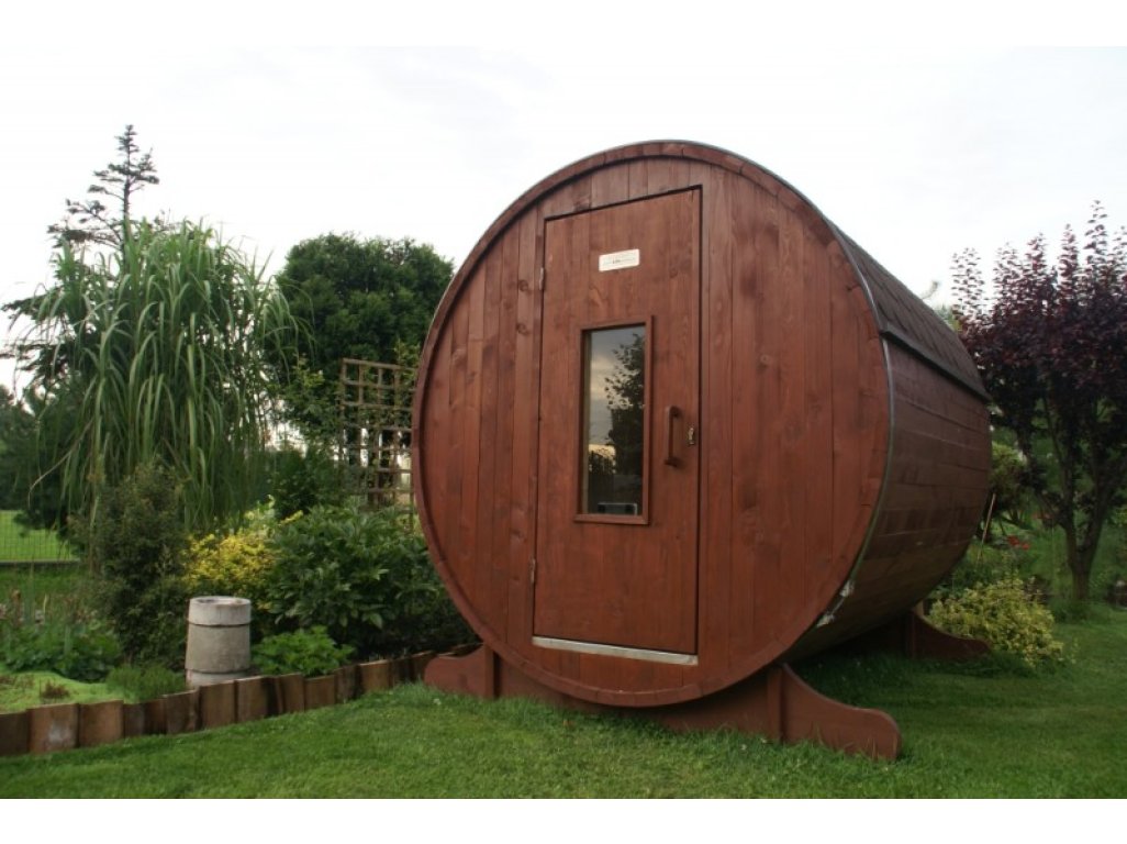 Zahradní sudová sauna Barrel